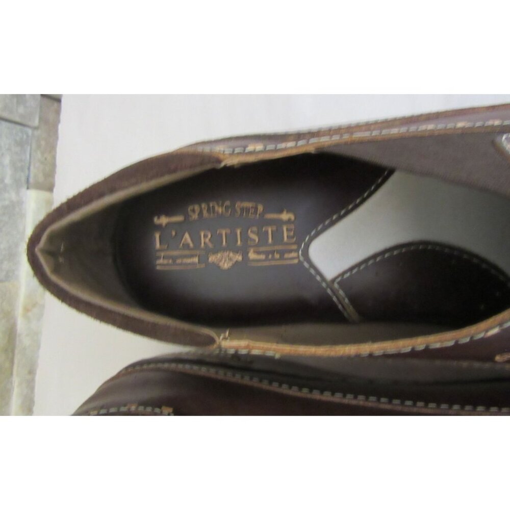 LArtiste Spring Step Burbank Brown Slip-On Shoes Size 41 - Picture 3 of 7